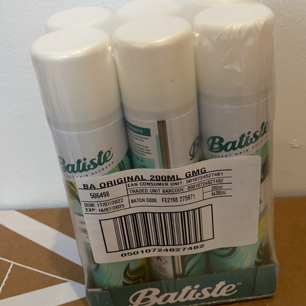 5 Bottles NEW Batiste Dry Shampoo original fresh